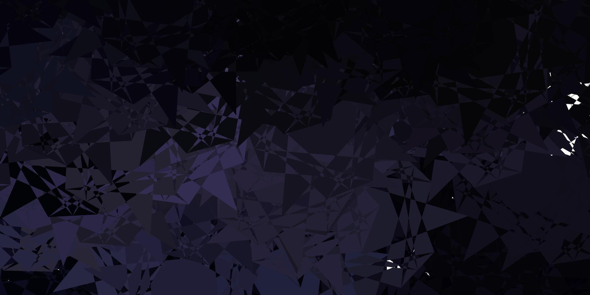 Dark Gray vector pattern with polygonal shapes.