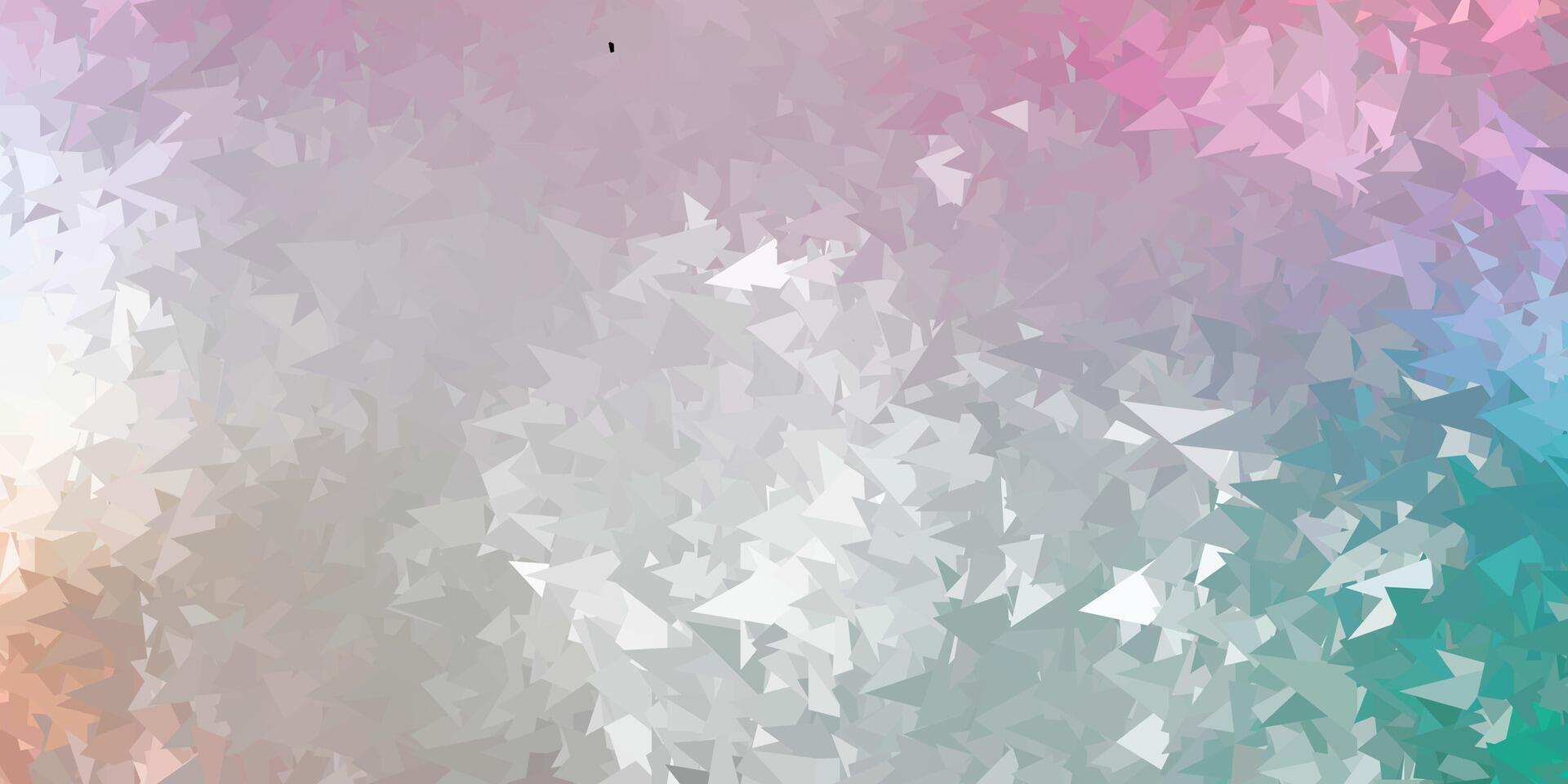 Light green, red vector gradient polygon design.