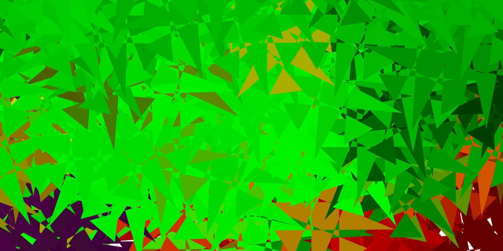 Light Green, Red vector texture with random triangles.