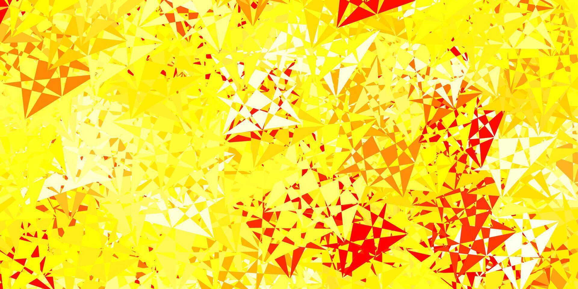 Light orange vector texture with random triangles.