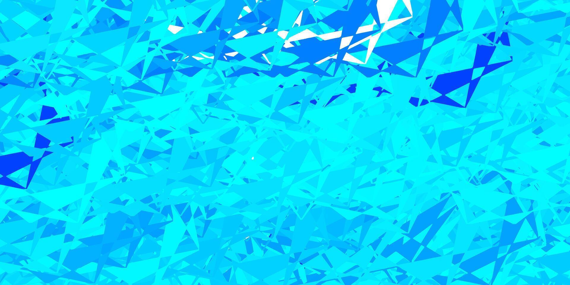 Dark blue vector texture with random triangles.