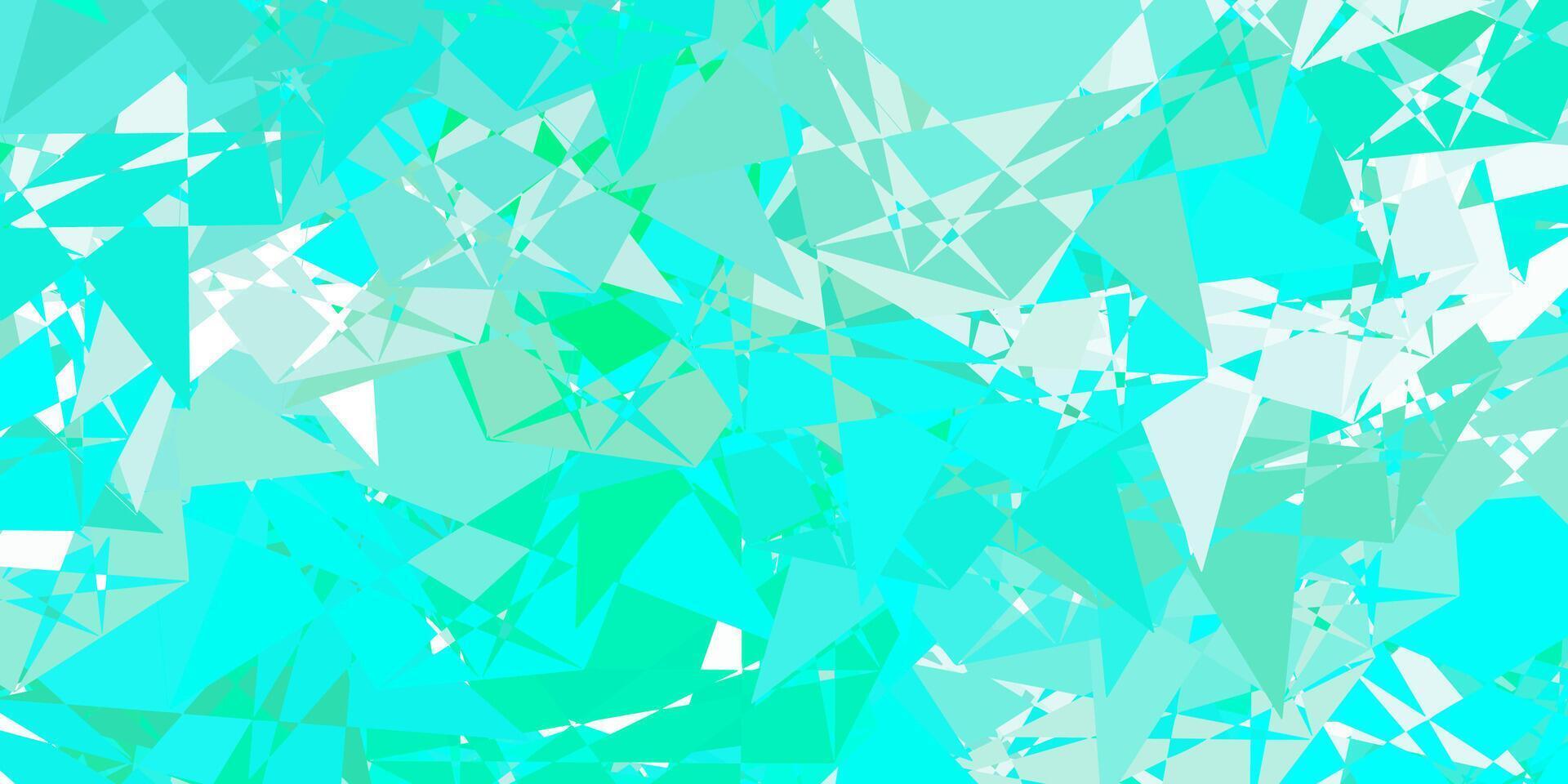 Light Green vector pattern with polygonal shapes.