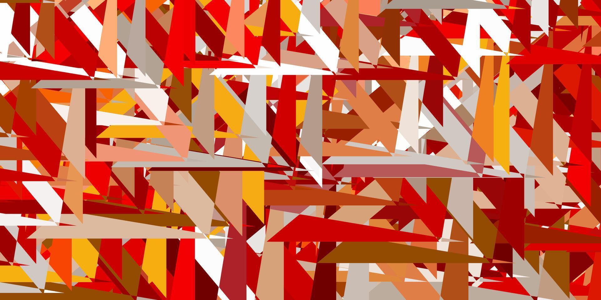 Light green, red vector texture with random triangles.