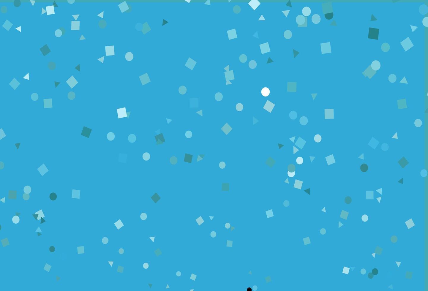Light BLUE vector template with crystals, circles, squares.