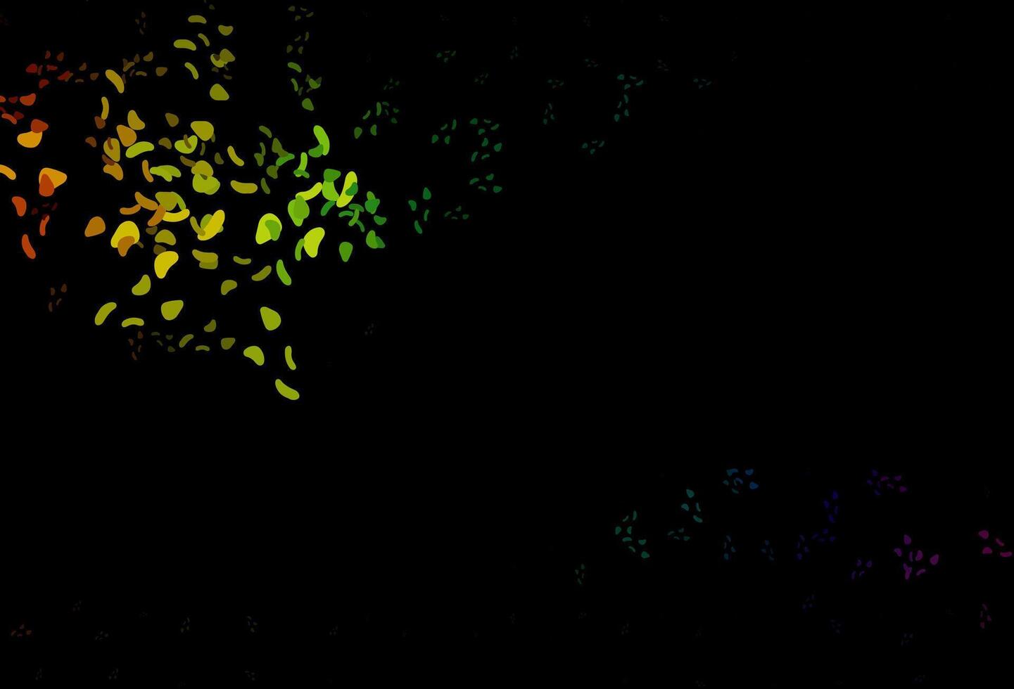 Dark Multicolor, Rainbow vector texture with random forms.