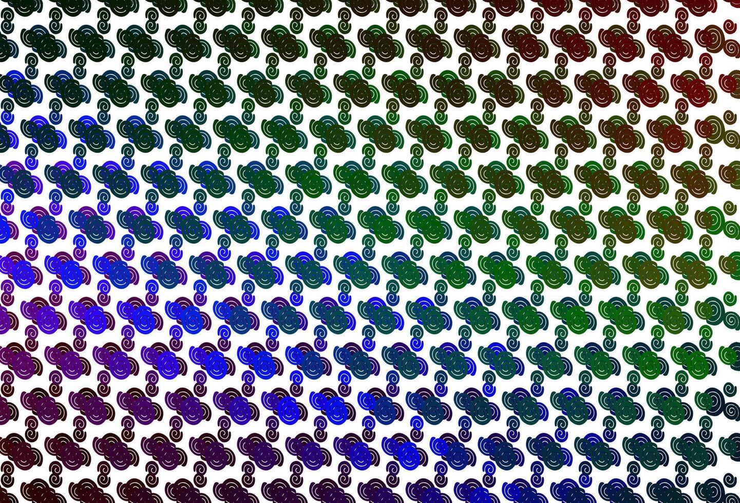 Light Multicolor, Rainbow vector template with bent lines.