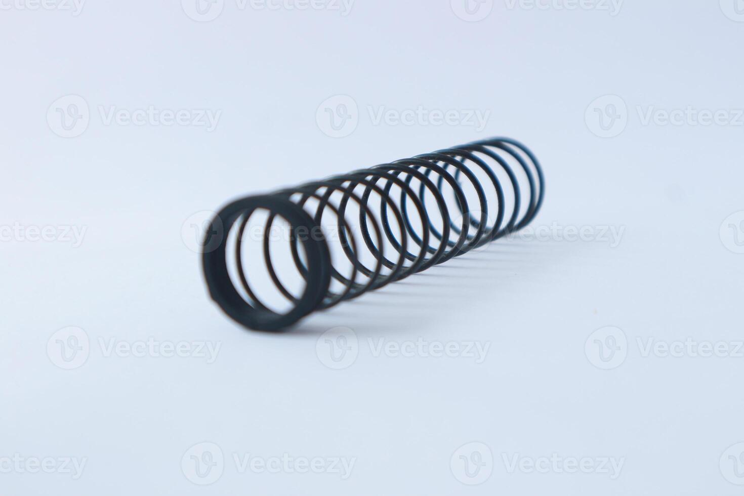 Metal steel spring spare parts for industry. photo