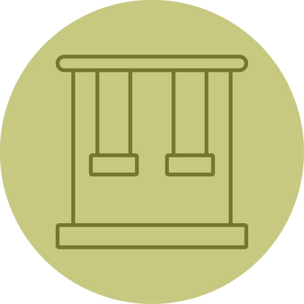 Trapeze Line Circle Multicolor Icon vector