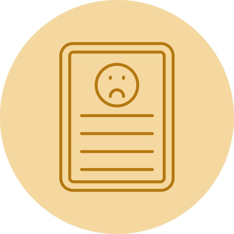 Complaint Line Circle Multicolor Icon vector