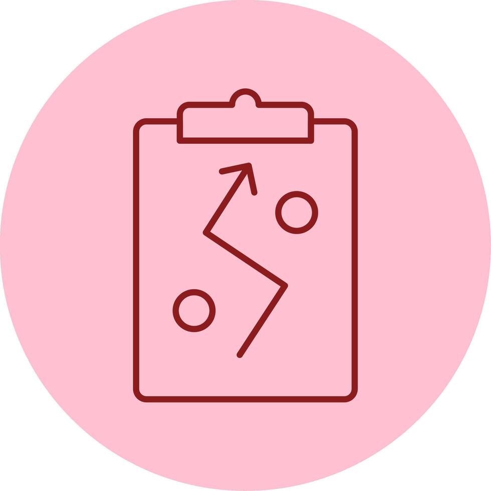 Strategy Line Circle Multicolor Icon vector