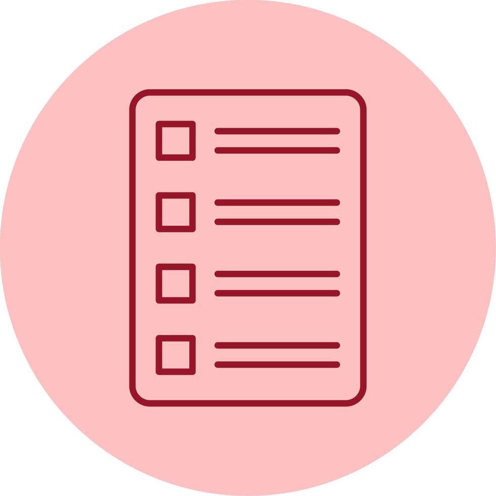 Task List Line Circle Multicolor Icon vector