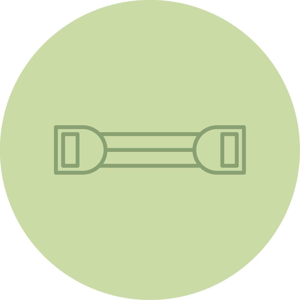 Chest Expander Line Circle Multicolor Icon vector