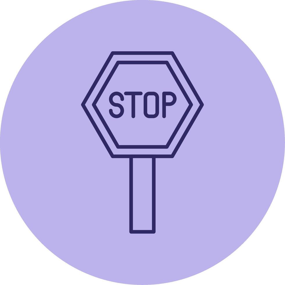 Pit Stop Line Circle Multicolor Icon vector