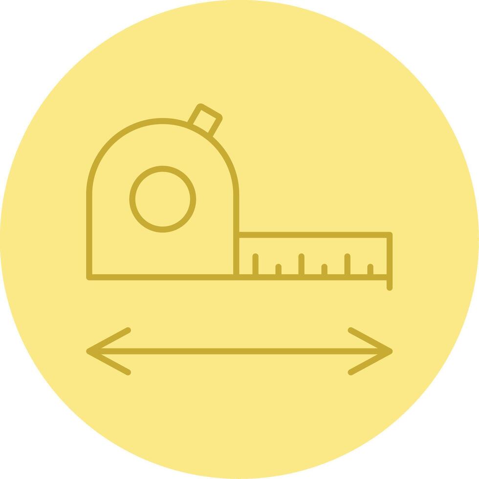 Measurement Line Circle Multicolor Icon vector