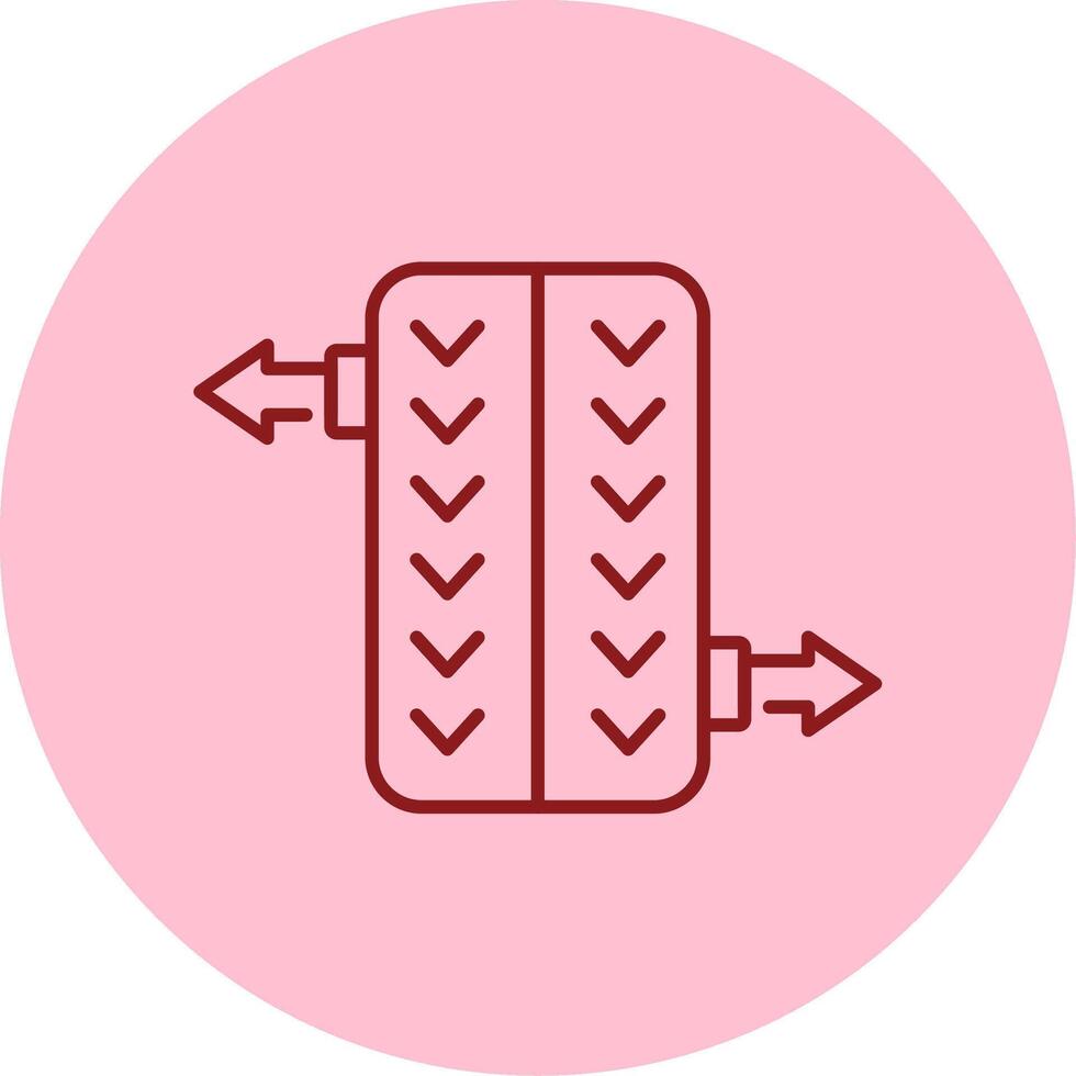 Wheel Alignment Line Circle Multicolor Icon vector