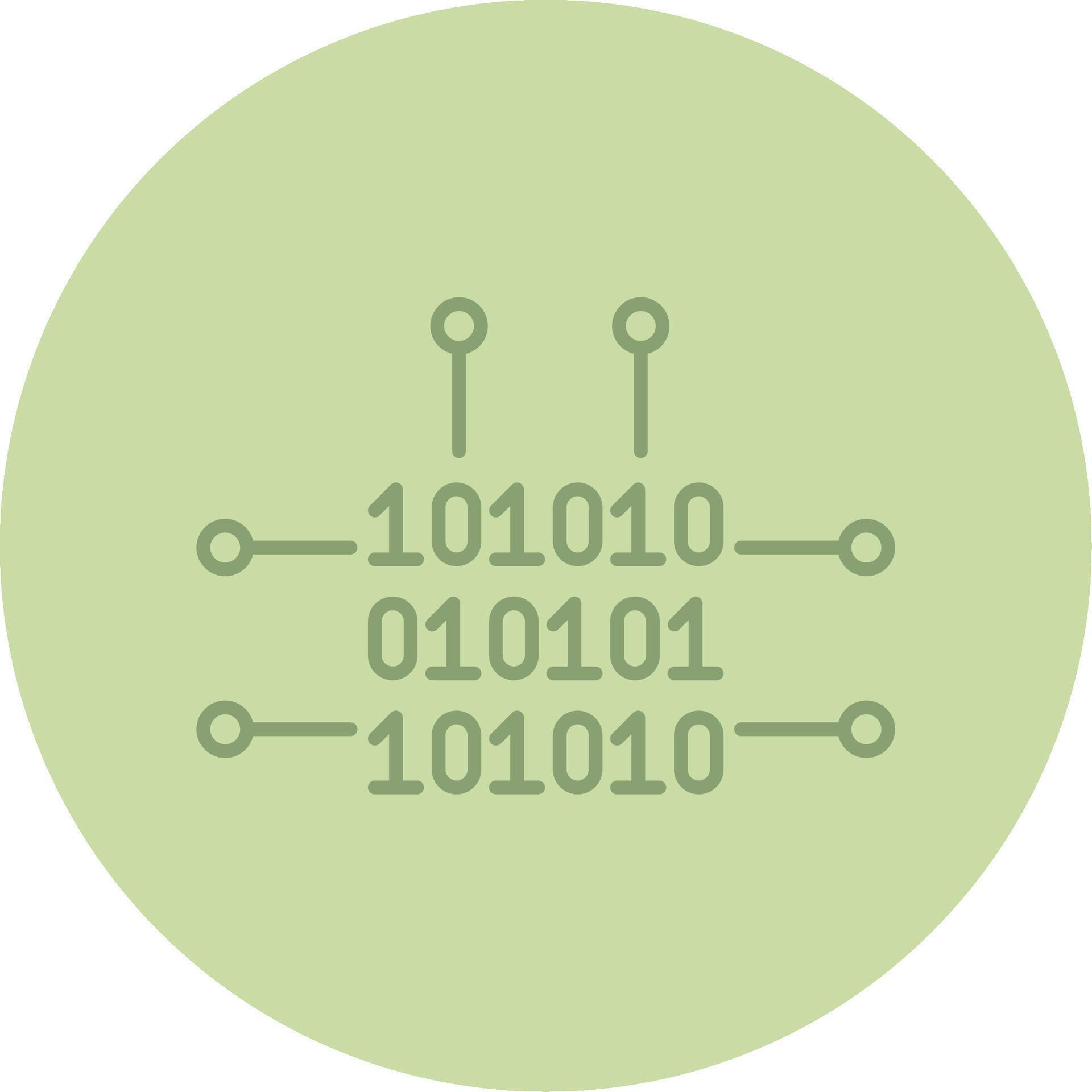 Binary Code Line Circle Multicolor Icon 38268026 Vector Art at Vecteezy
