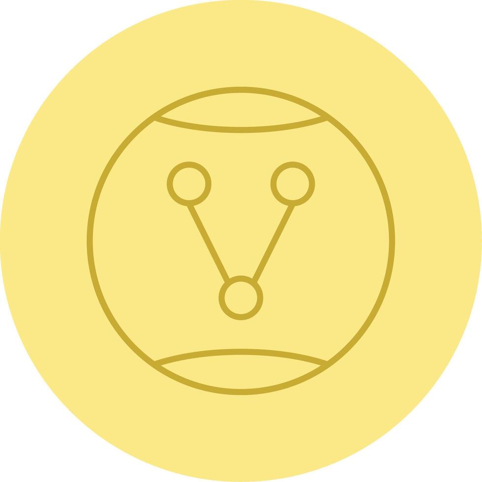 Share Option Line Circle Multicolor Icon vector