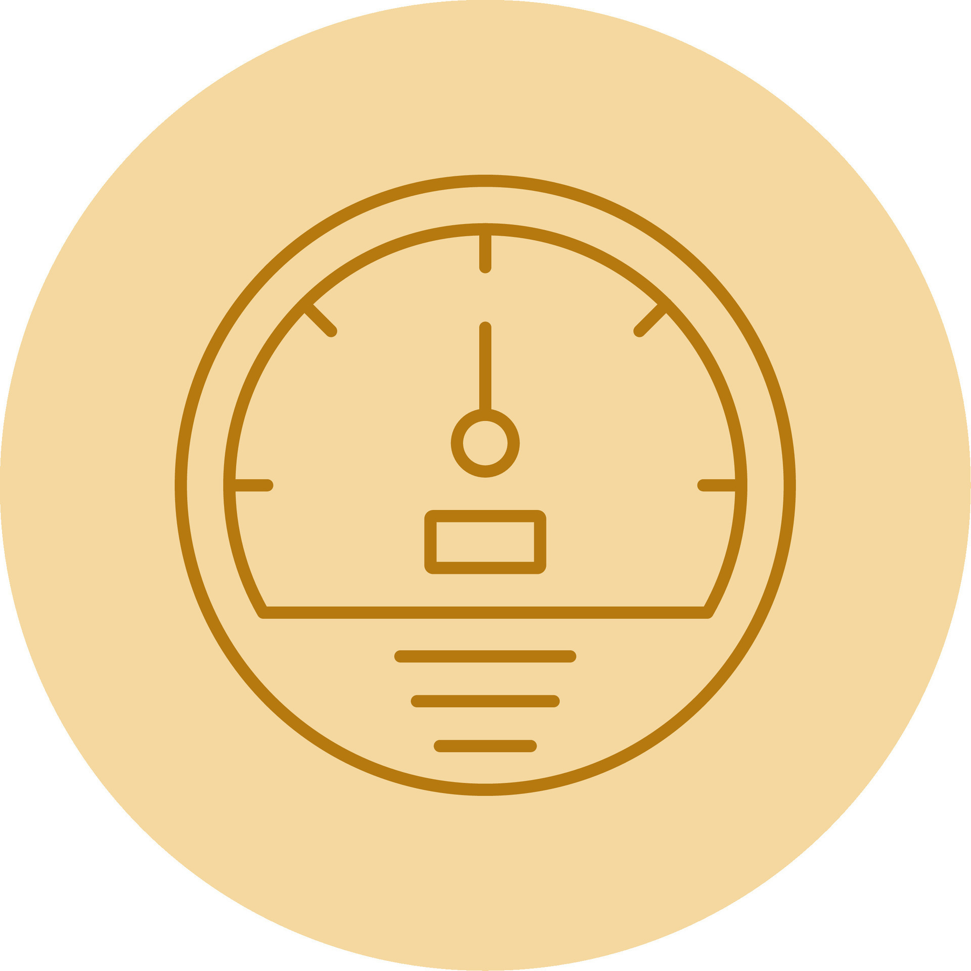 Speedometer Line Circle Multicolor Icon 38268089 Vector Art at Vecteezy