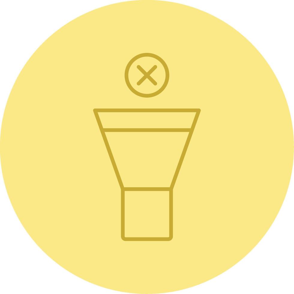 Mute Line Circle Multicolor Icon vector