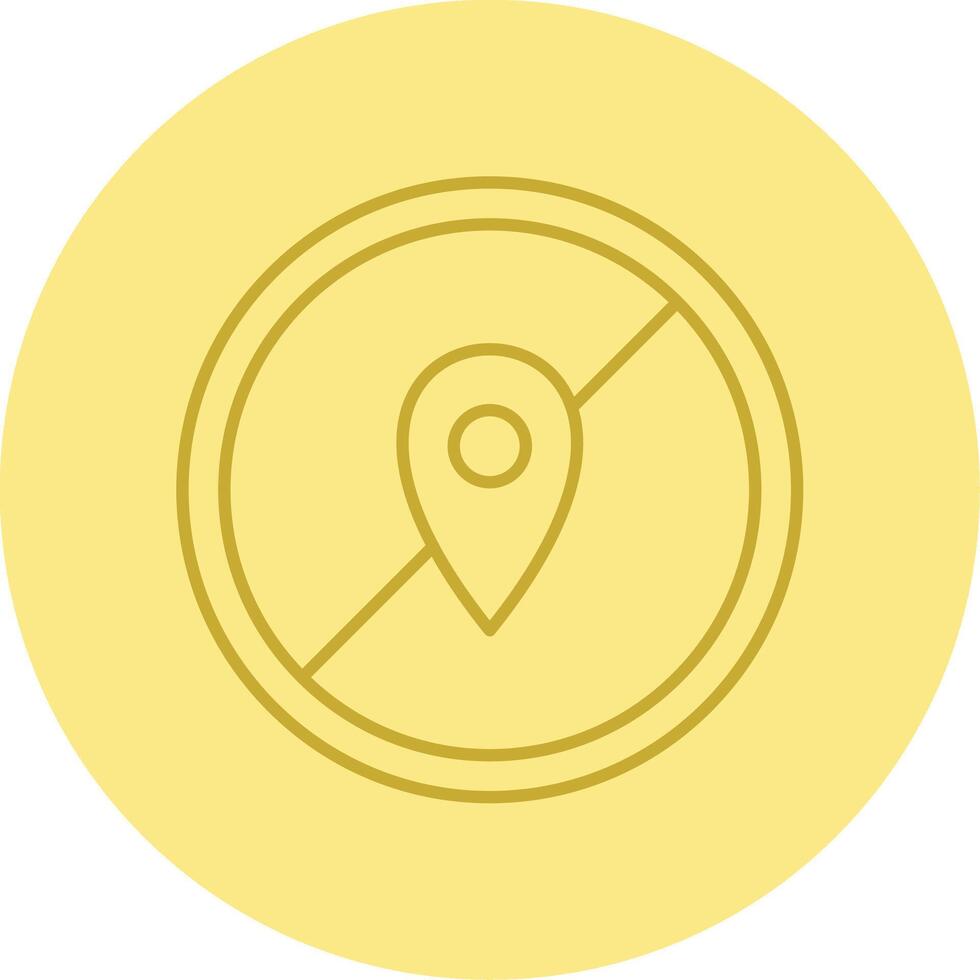 Avoid Line Circle Multicolor Icon vector