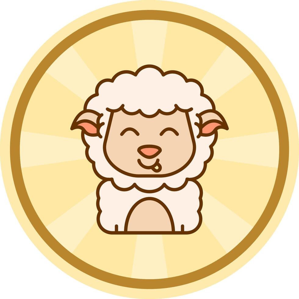 Tongue Comic circle Icon vector