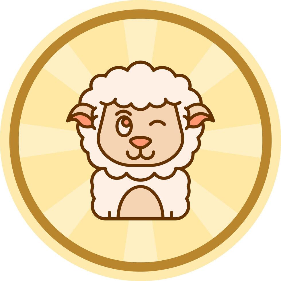Wink Comic circle Icon vector