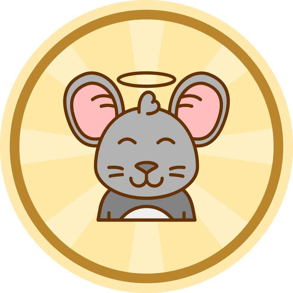 Angel Comic circle Icon vector