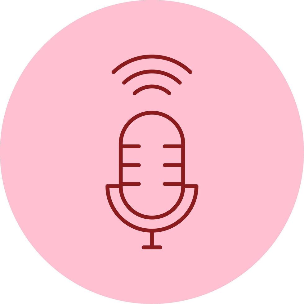 Voice Assistant Line Circle Multicolor Icon vector