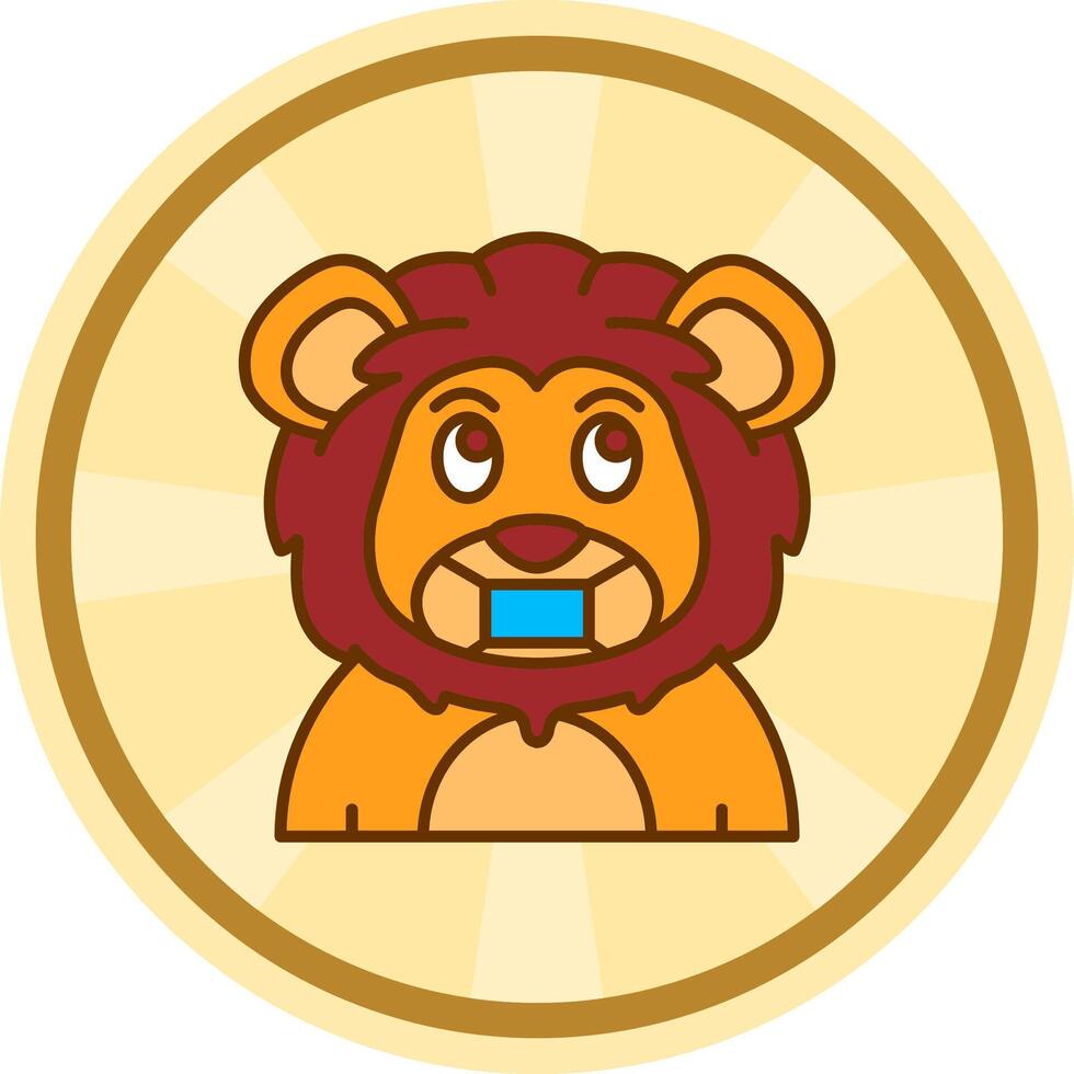 Face mask Comic circle Icon vector