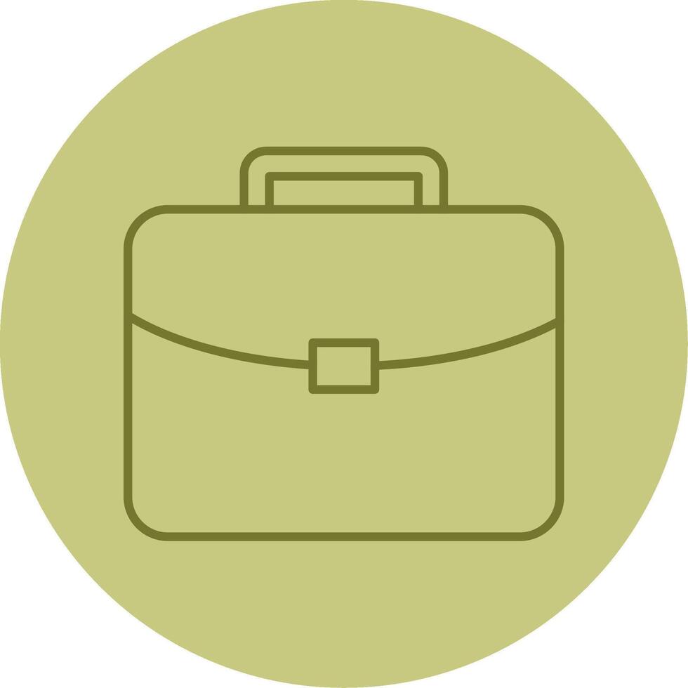Brief Line Circle Multicolor Icon vector
