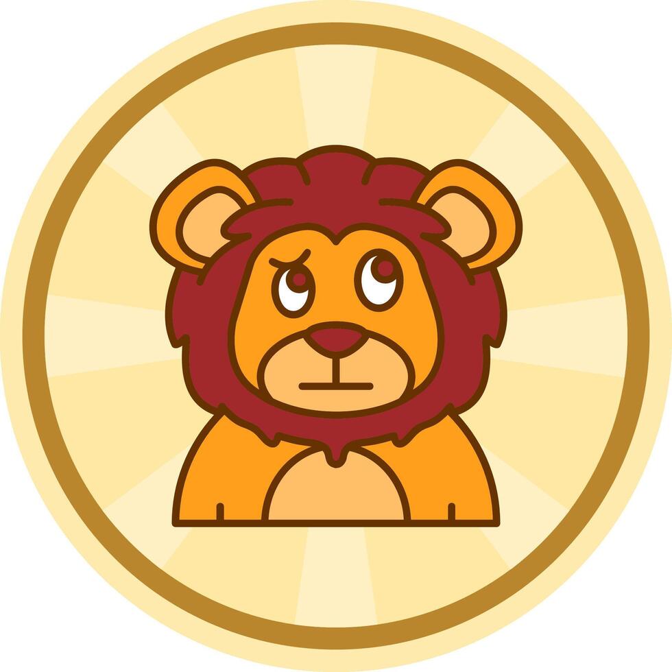 Confused Comic circle Icon vector