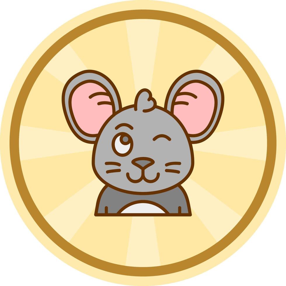 Wink Comic circle Icon vector