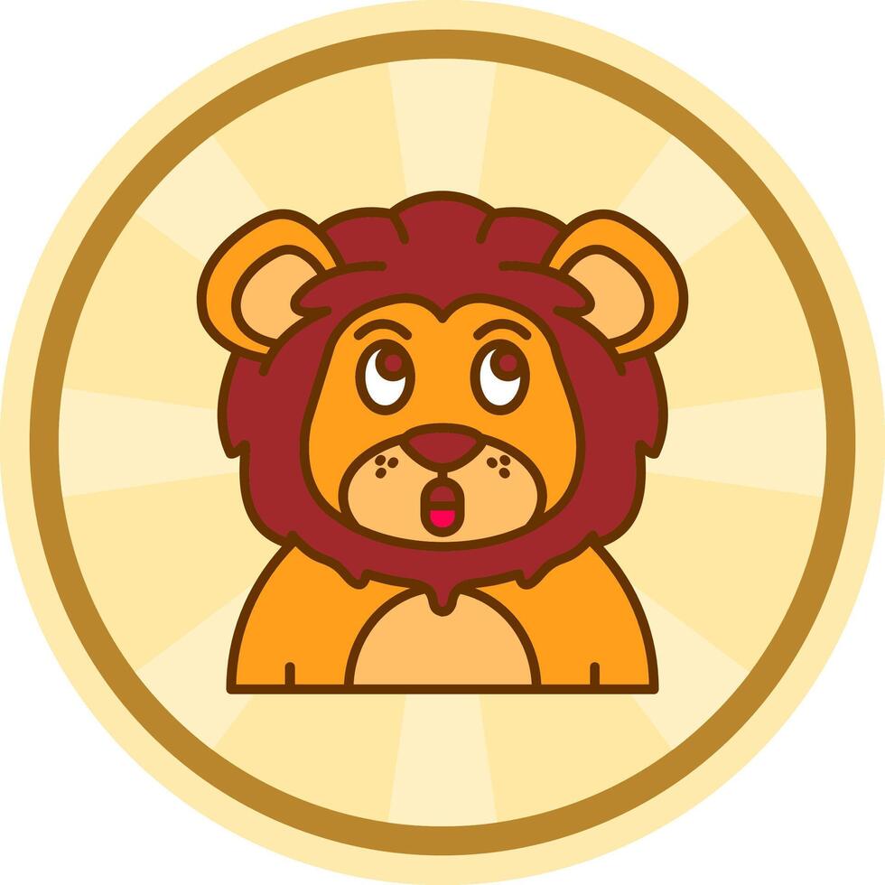 Surprised Comic circle Icon vector