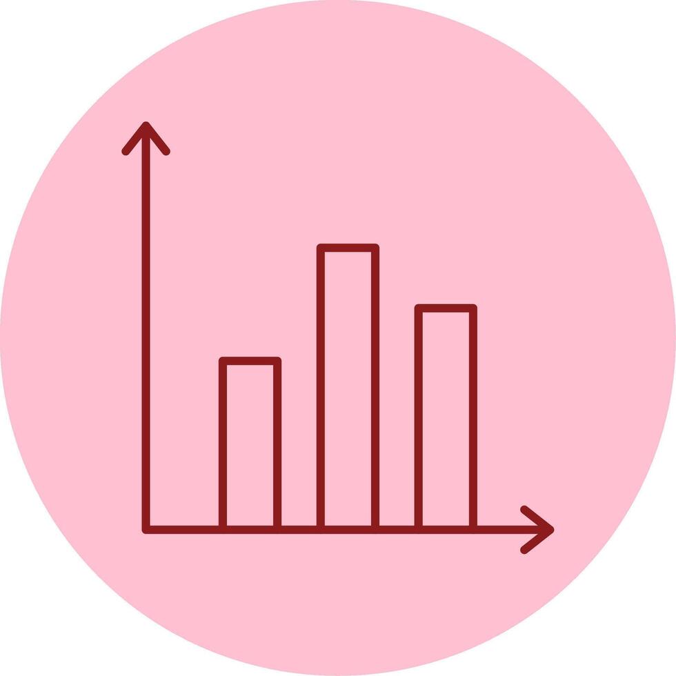 Prediction Line Circle Multicolor Icon vector