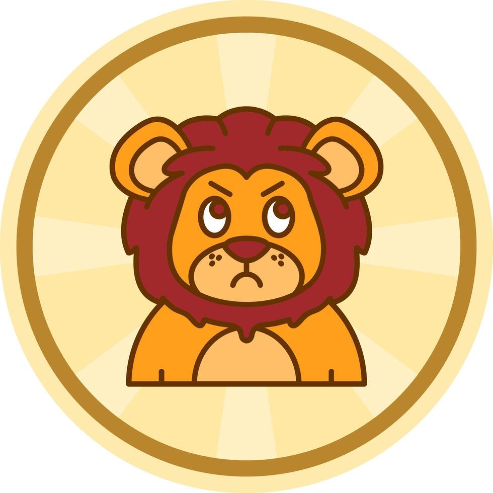 Angry Comic circle Icon vector