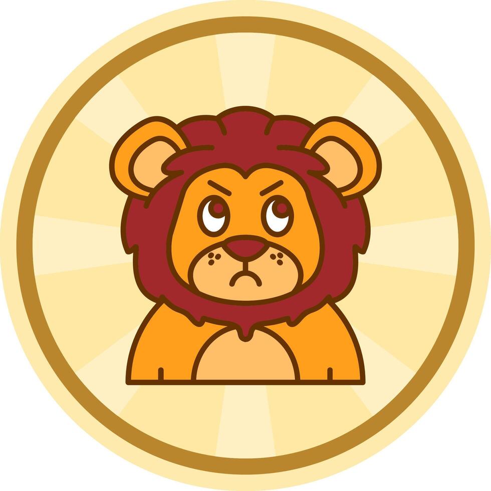 Angry Comic circle Icon vector