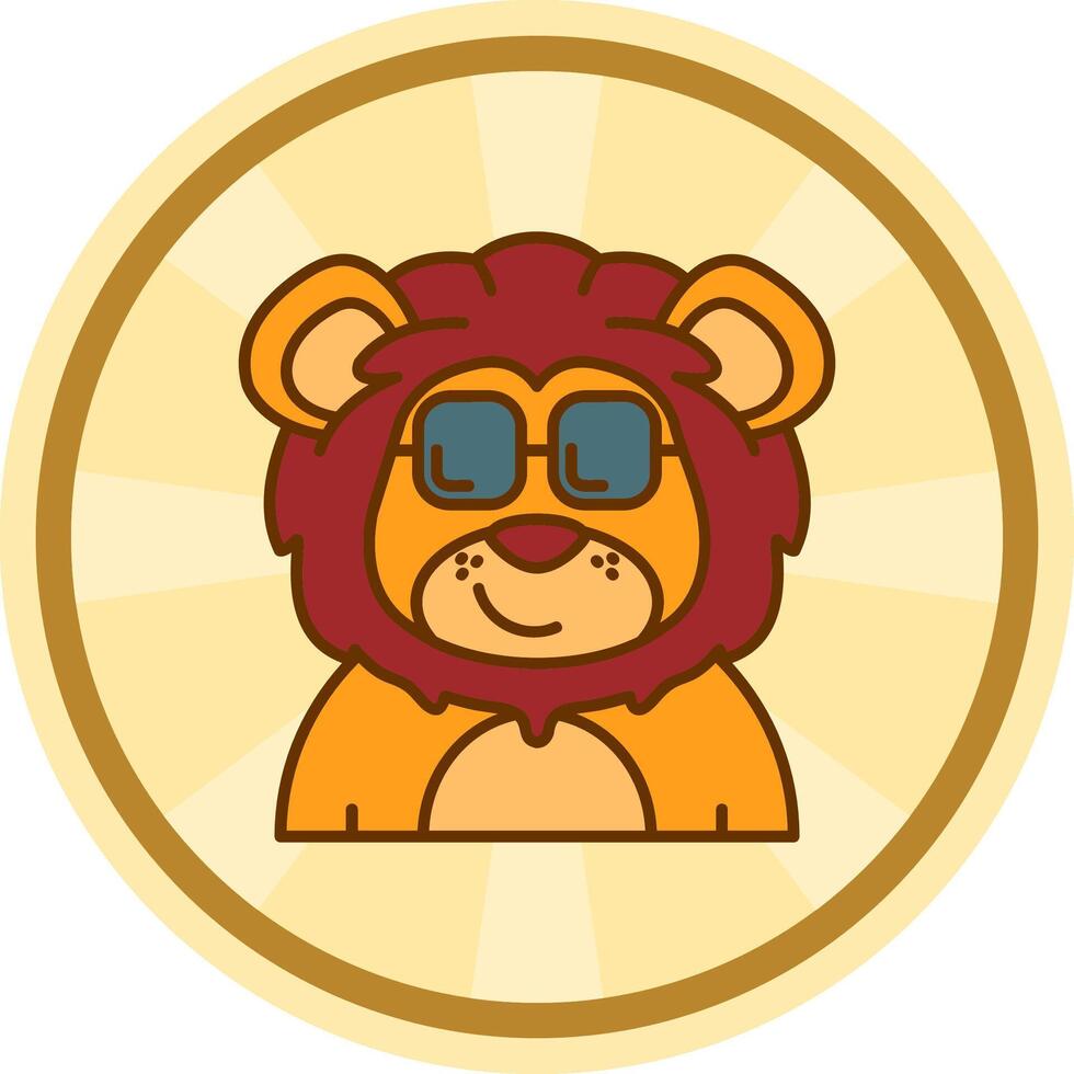 Cool Comic circle Icon vector