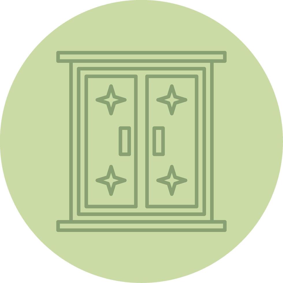 Window Line Circle Multicolor Icon vector