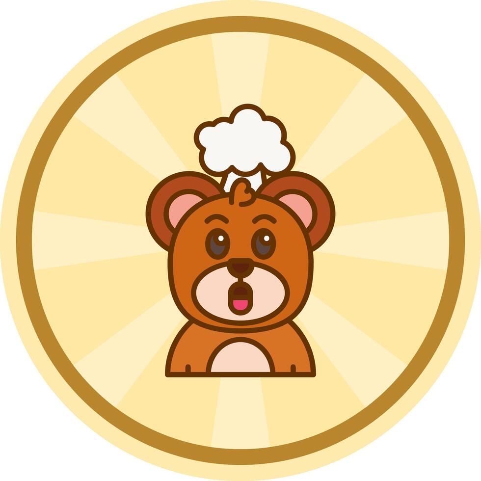 Exploding Comic circle Icon vector