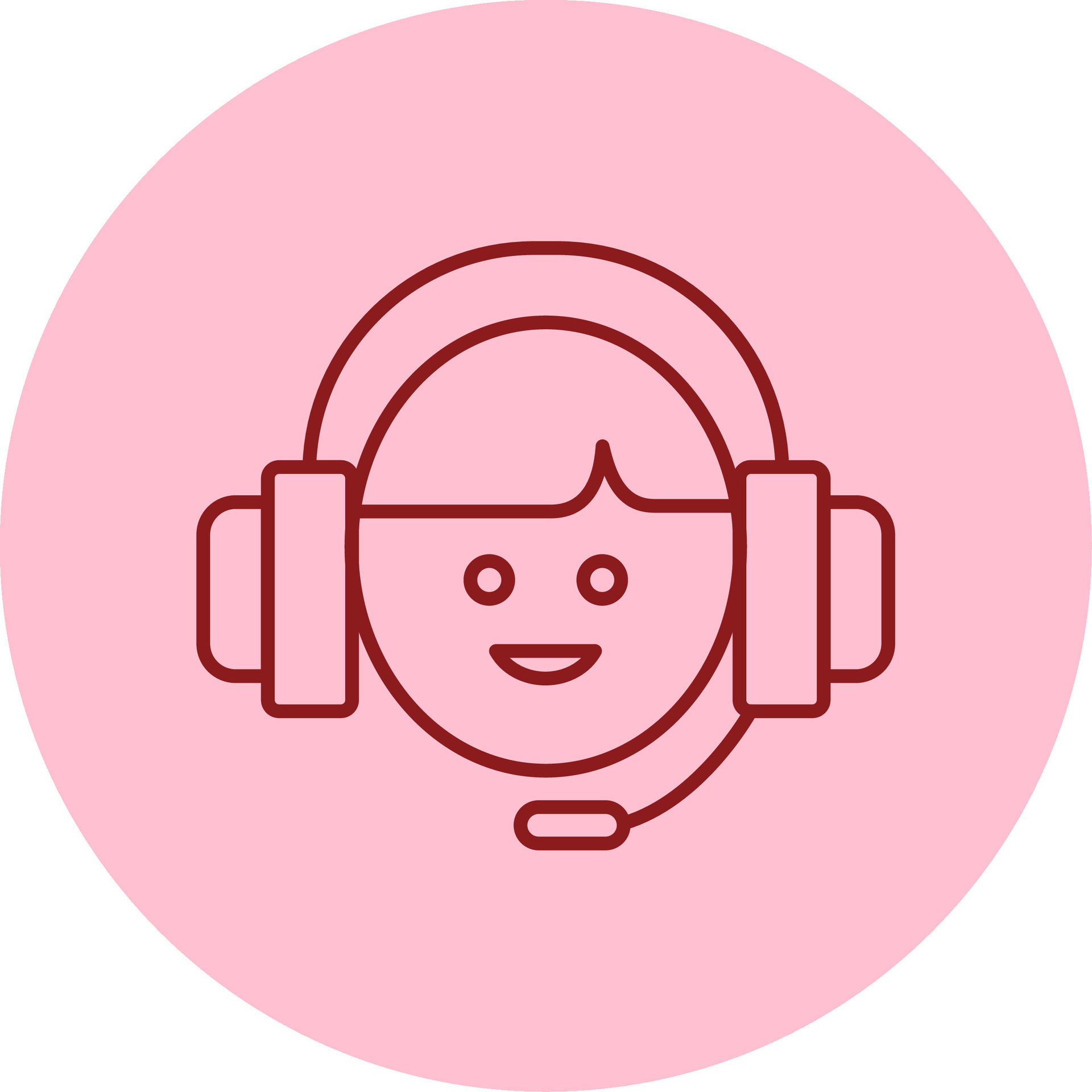 Customer Service Line Circle Multicolor Icon 38268806 Vector Art at