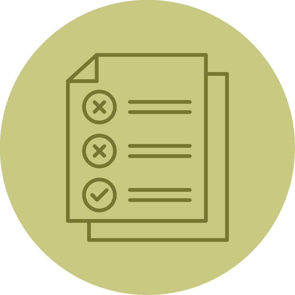 Check List Line Circle Multicolor Icon vector