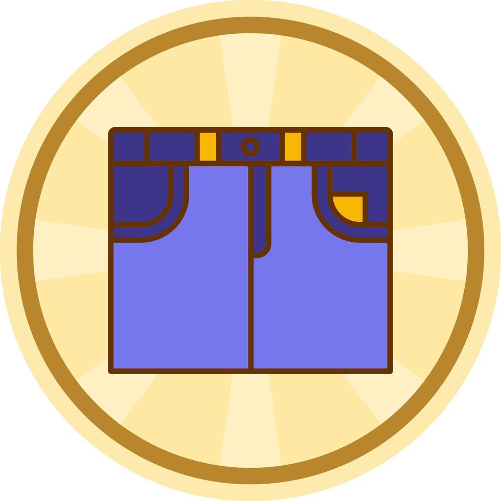 Skirt Comic circle Icon vector