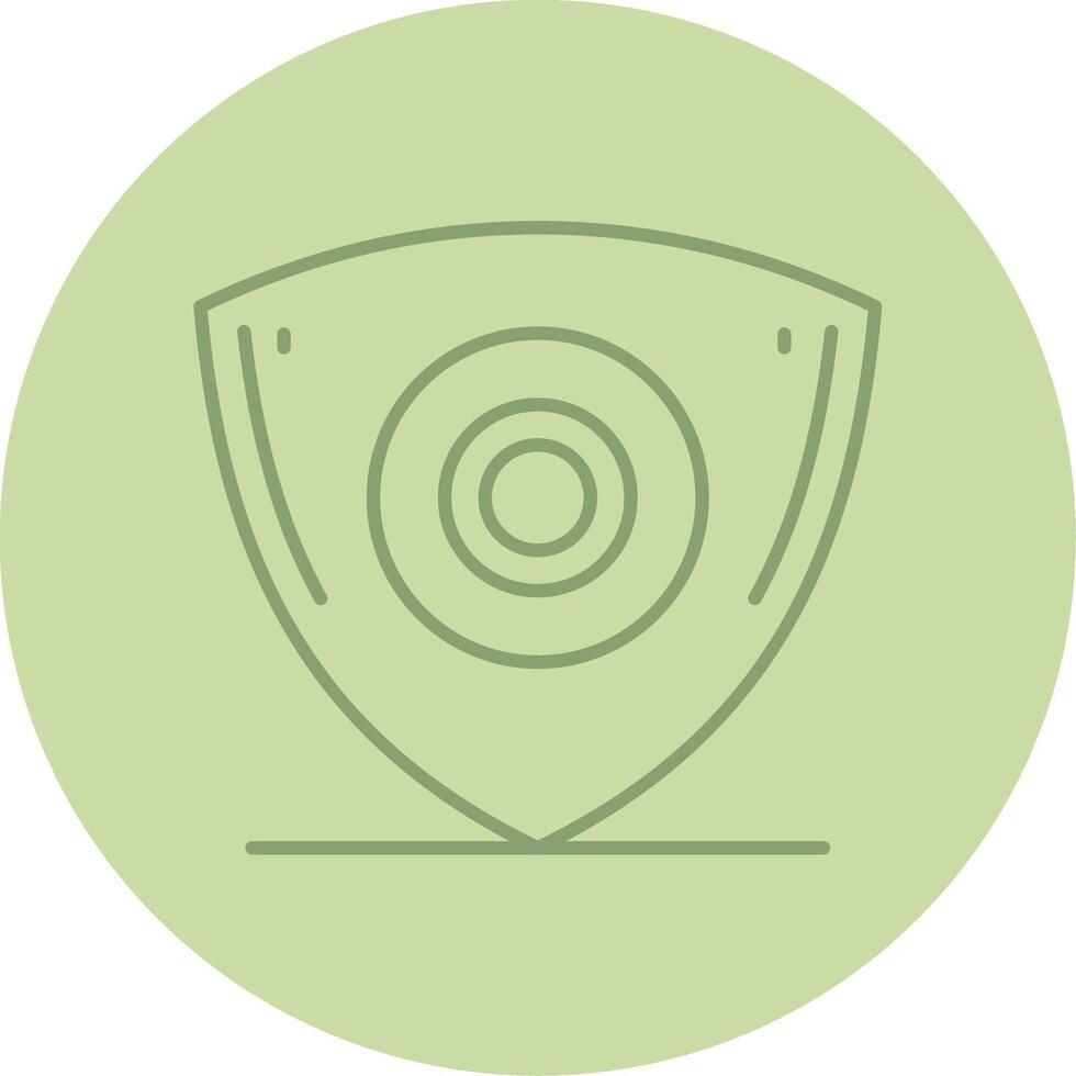 Sewing Chalk Line Circle Multicolor Icon vector