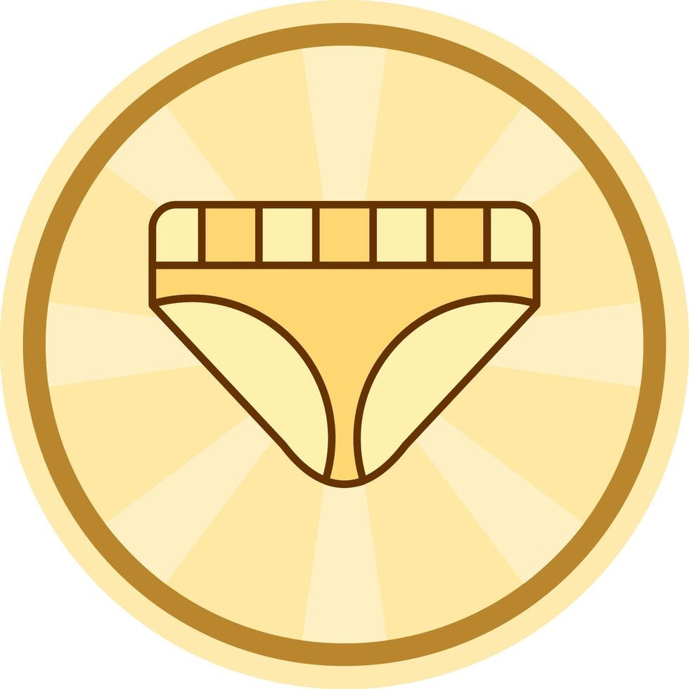 Underwear Comic circle Icon vector