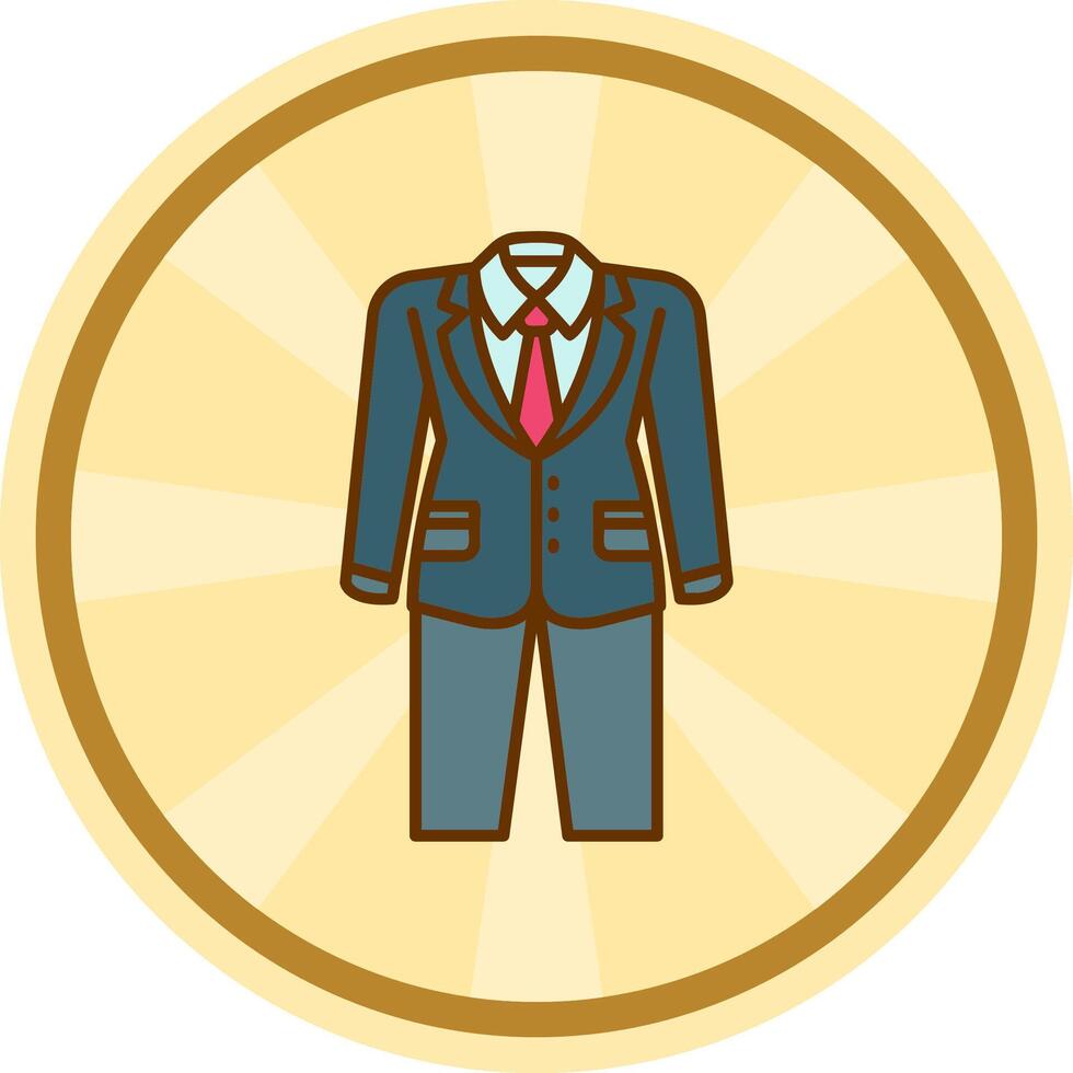 Suit Comic circle Icon vector