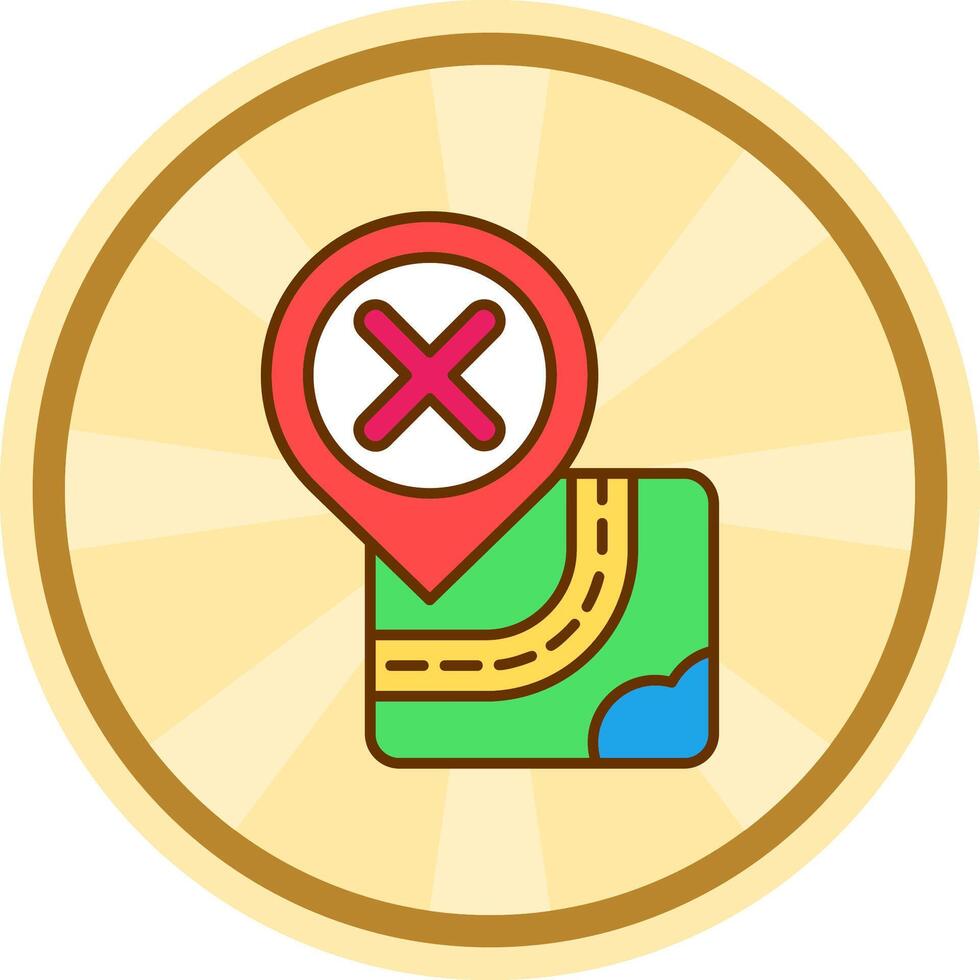 Cancel Comic circle Icon vector