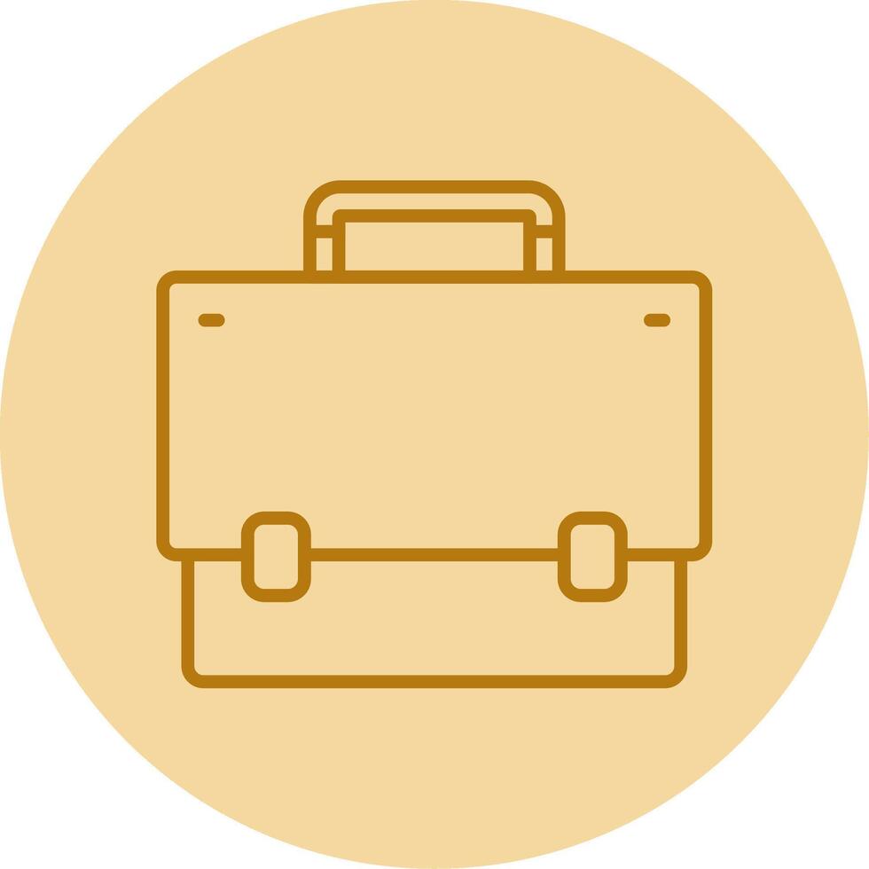 Briefcase Line Circle Multicolor Icon vector