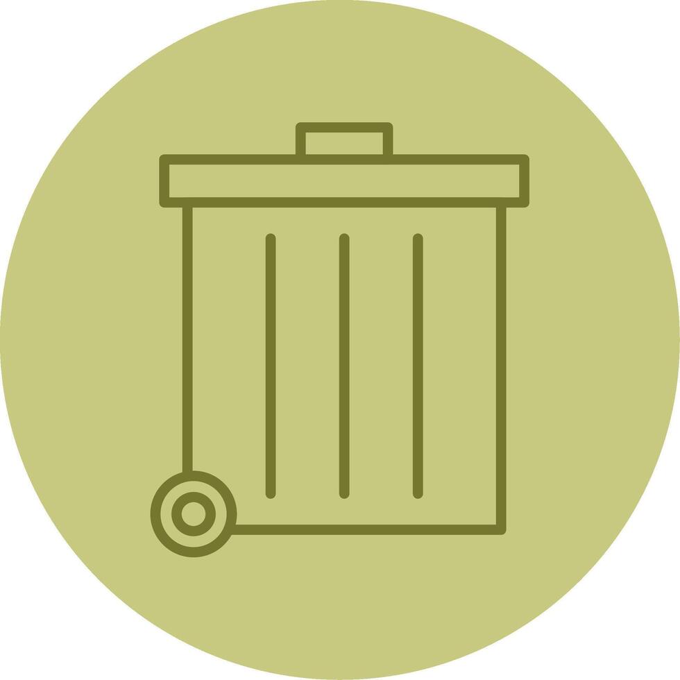 Refuse Line Circle Multicolor Icon vector