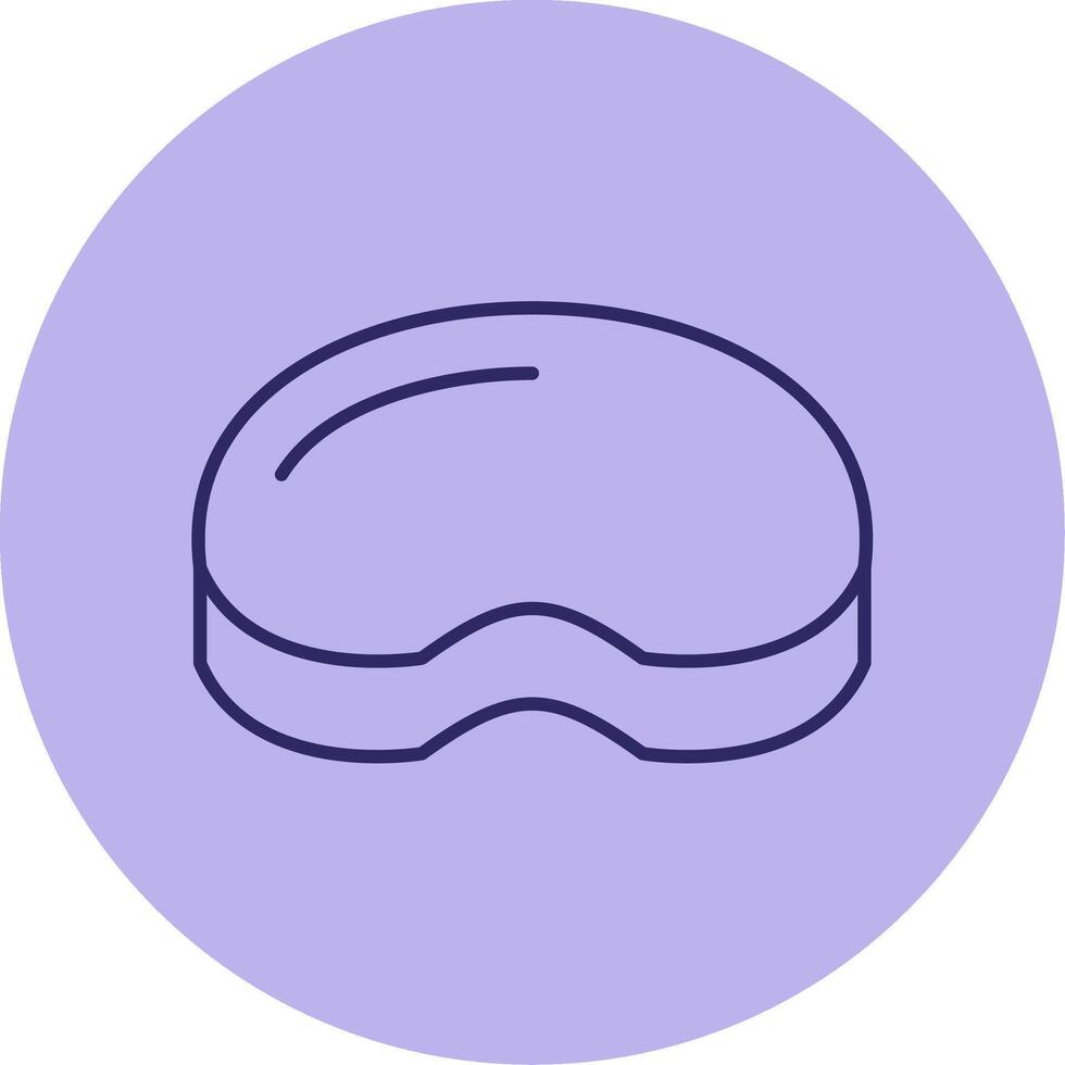 Steak Line Circle Multicolor Icon vector