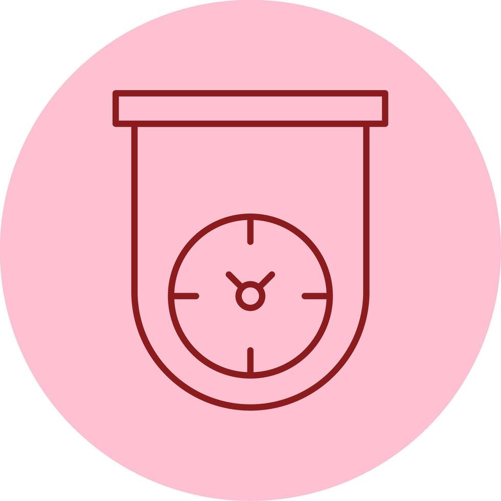 Kitchen Timer Line Circle Multicolor Icon vector